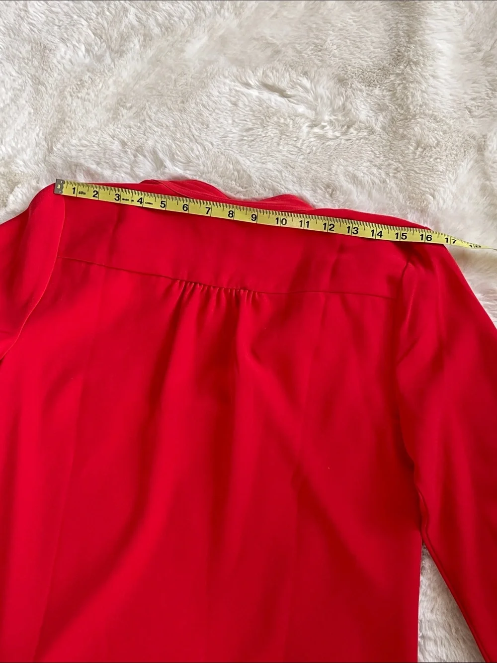 J. Crew Red Long-Sleeve Tie-Neck Shift Dress with Pink Ties